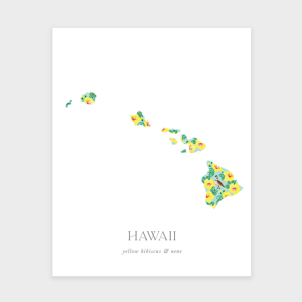 Hawaii State Flower Art Print