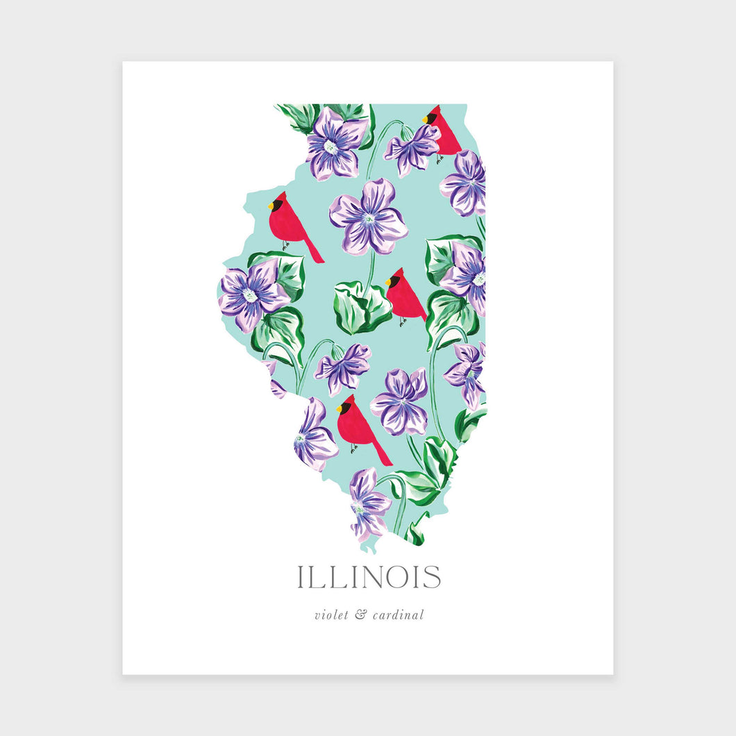 Illinois State Flower Art Print