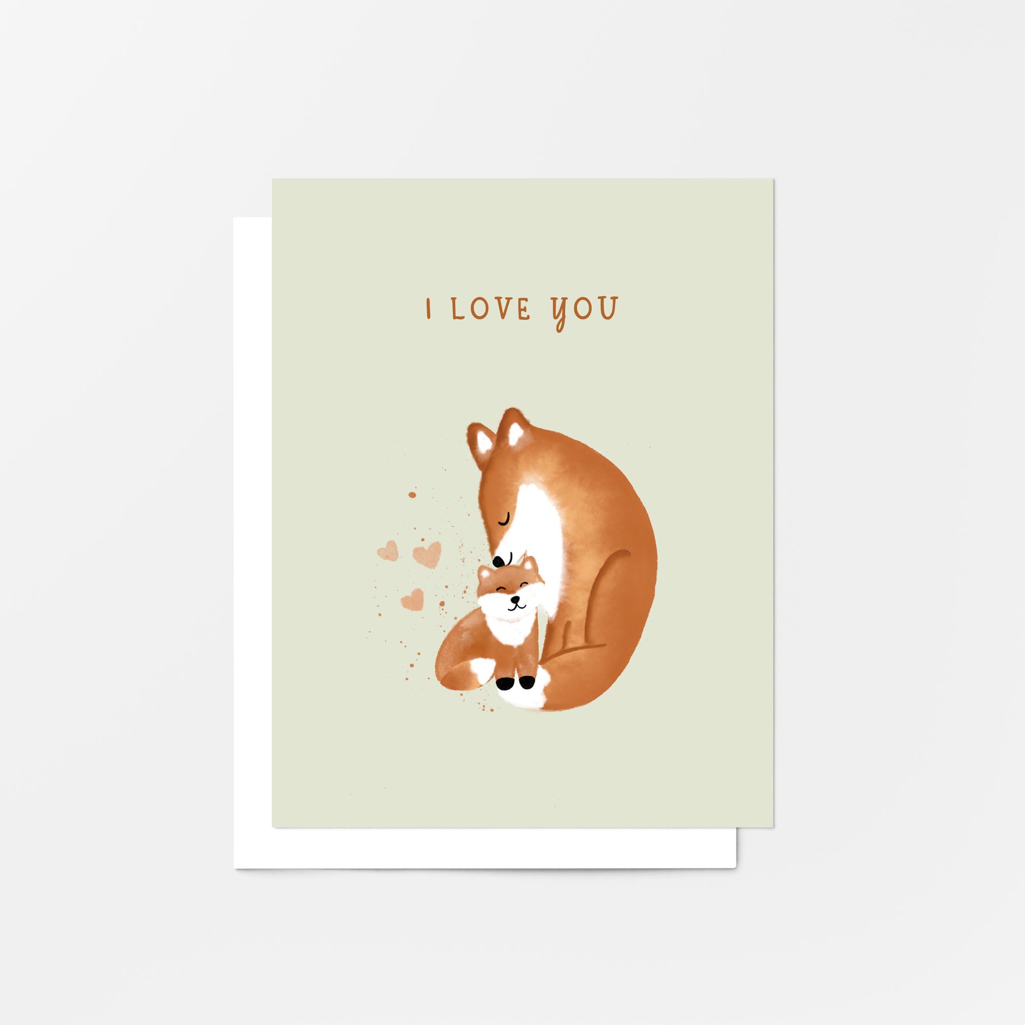 I Love You Fox Card