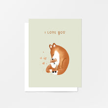 Load image into Gallery viewer, I Love You Fox Card
