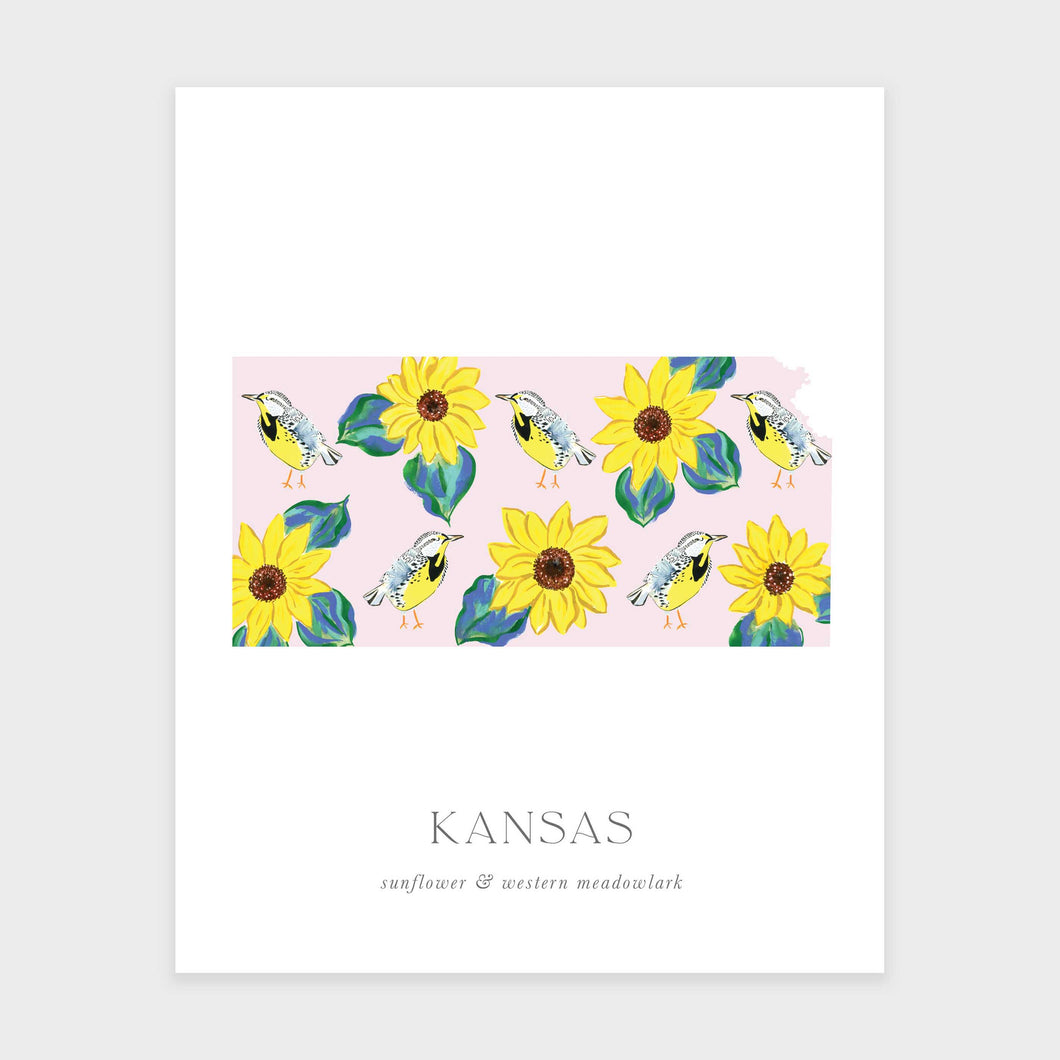 Kansas State Flower Art Print