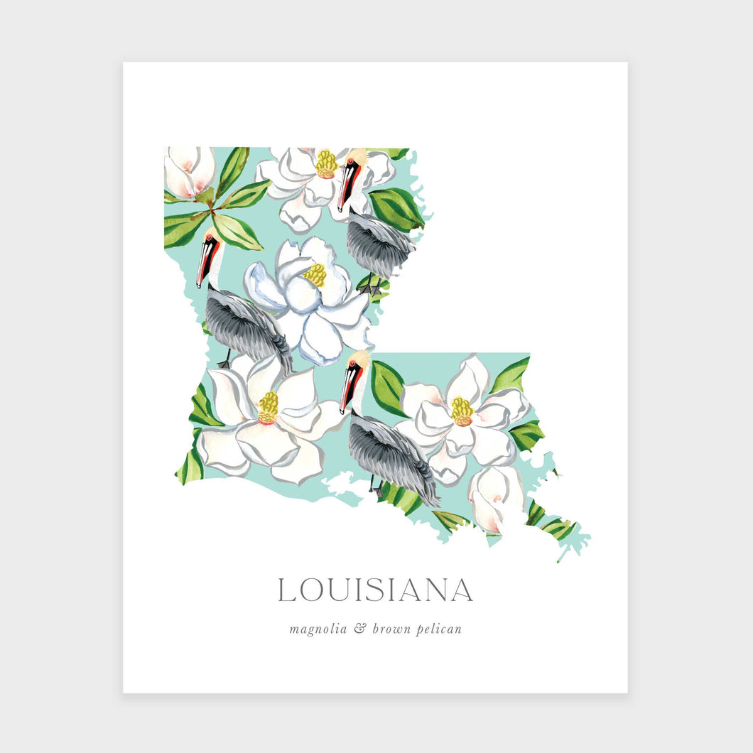Louisiana State Flower Art Print