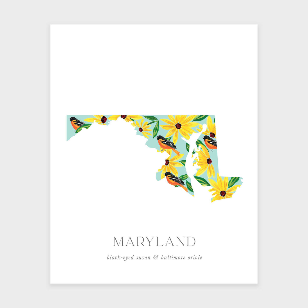 Maryland State Flower Art Print