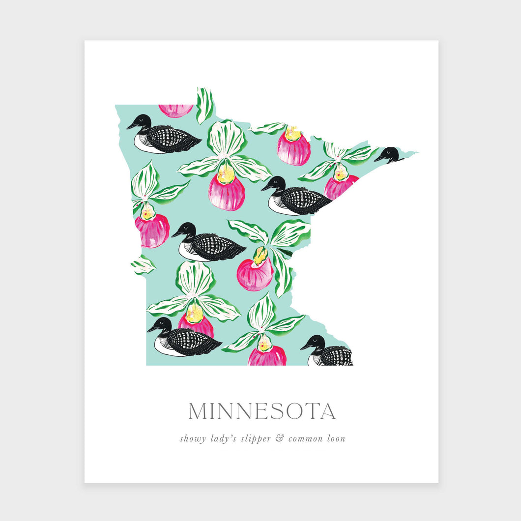Minnesota State Flower Art Print