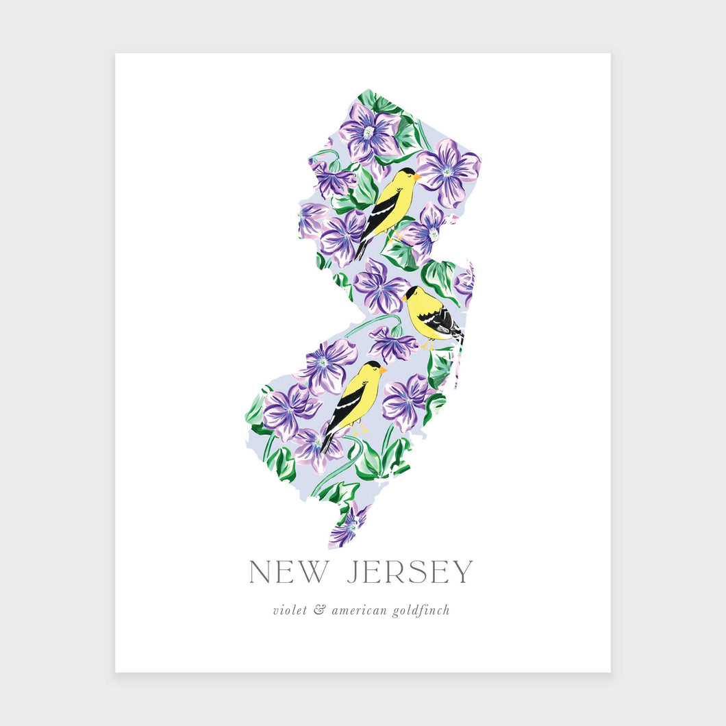 New Jersey State Flower Art Print