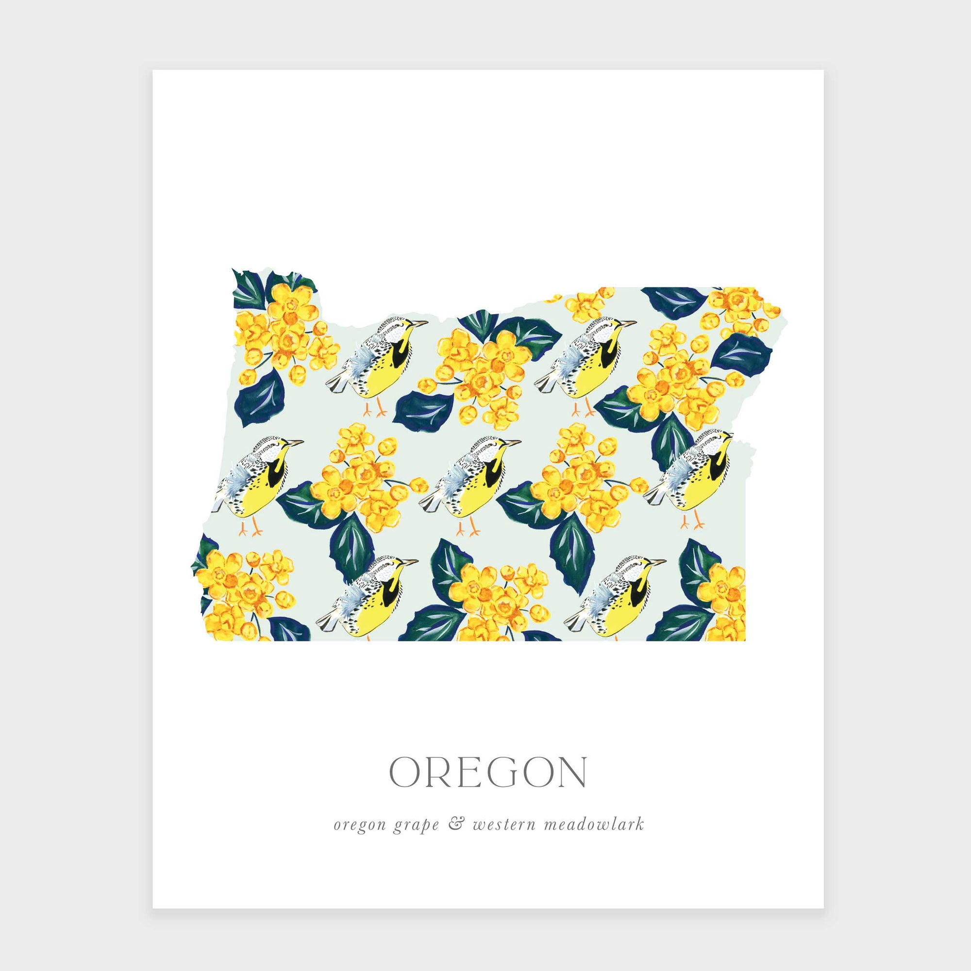 Oregon State Flower Art Print