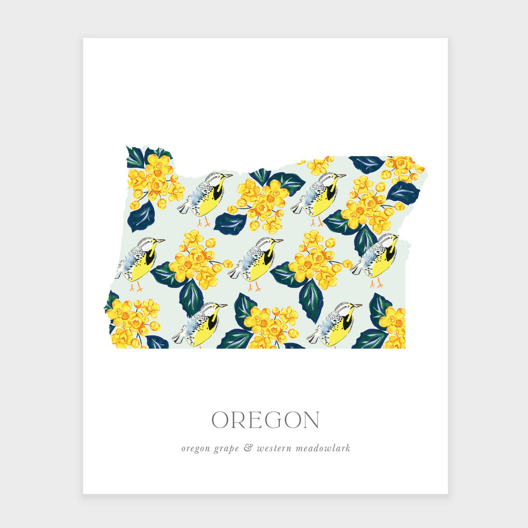 Oregon State Flower Art Print
