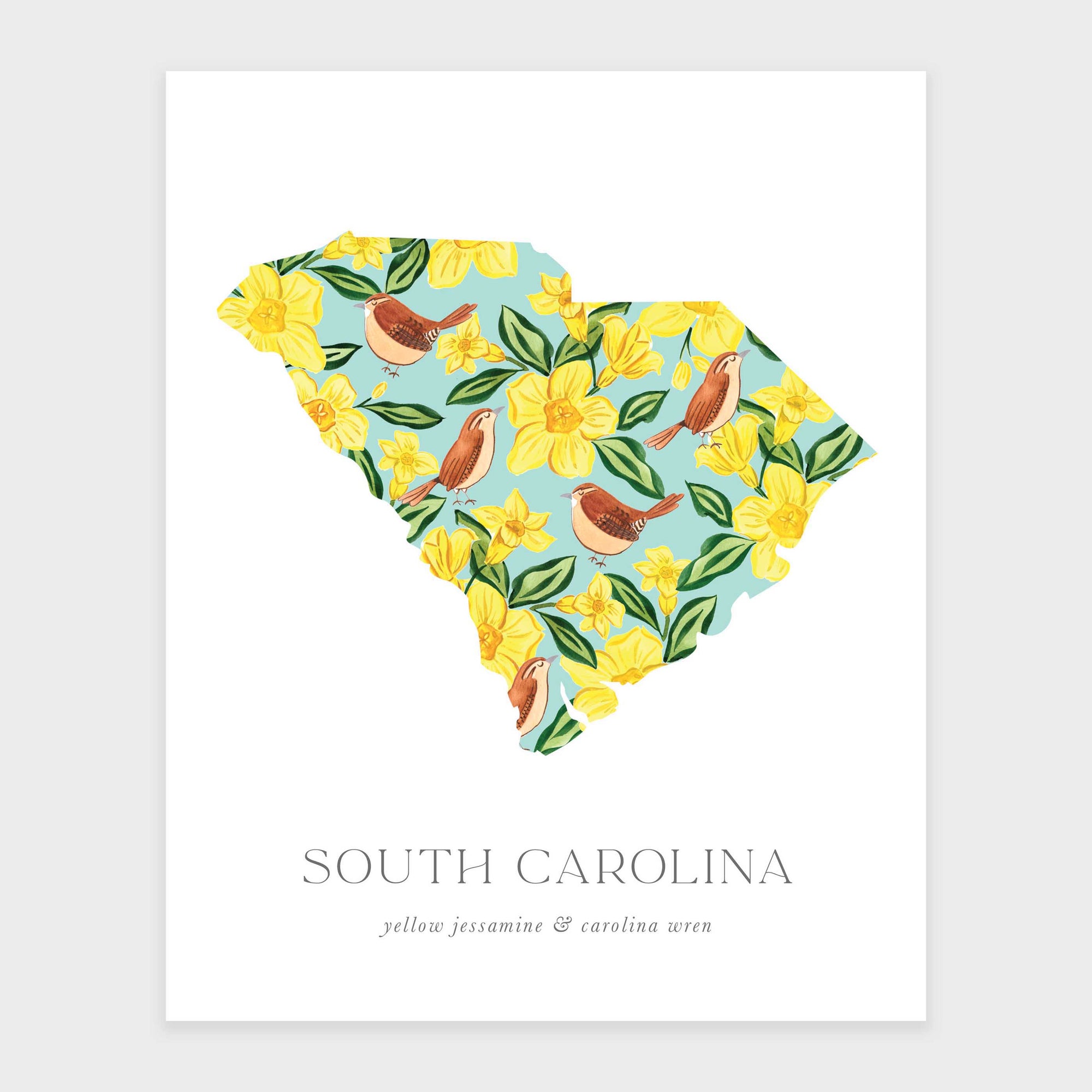 South Carolina State Flower Art Print