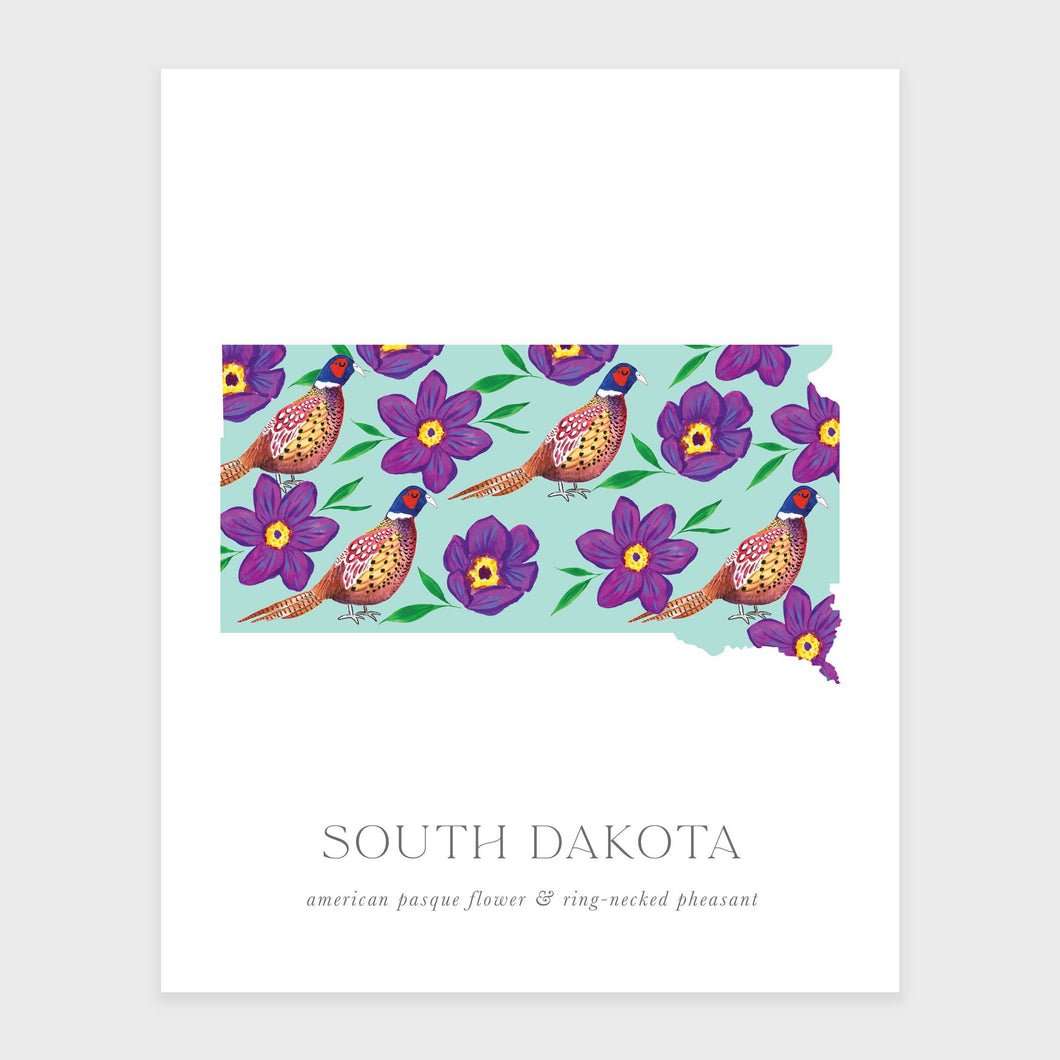 South Dakota State Flower Art Print