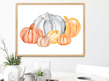 Load image into Gallery viewer, Watercolor Pumpkins Art Print
