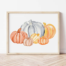 Load image into Gallery viewer, Watercolor Pumpkins Art Print
