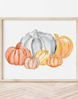 Watercolor Pumpkins Art Print