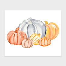 Load image into Gallery viewer, Watercolor Pumpkins Art Print
