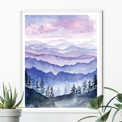 Blue Ridge Mountain Art Print