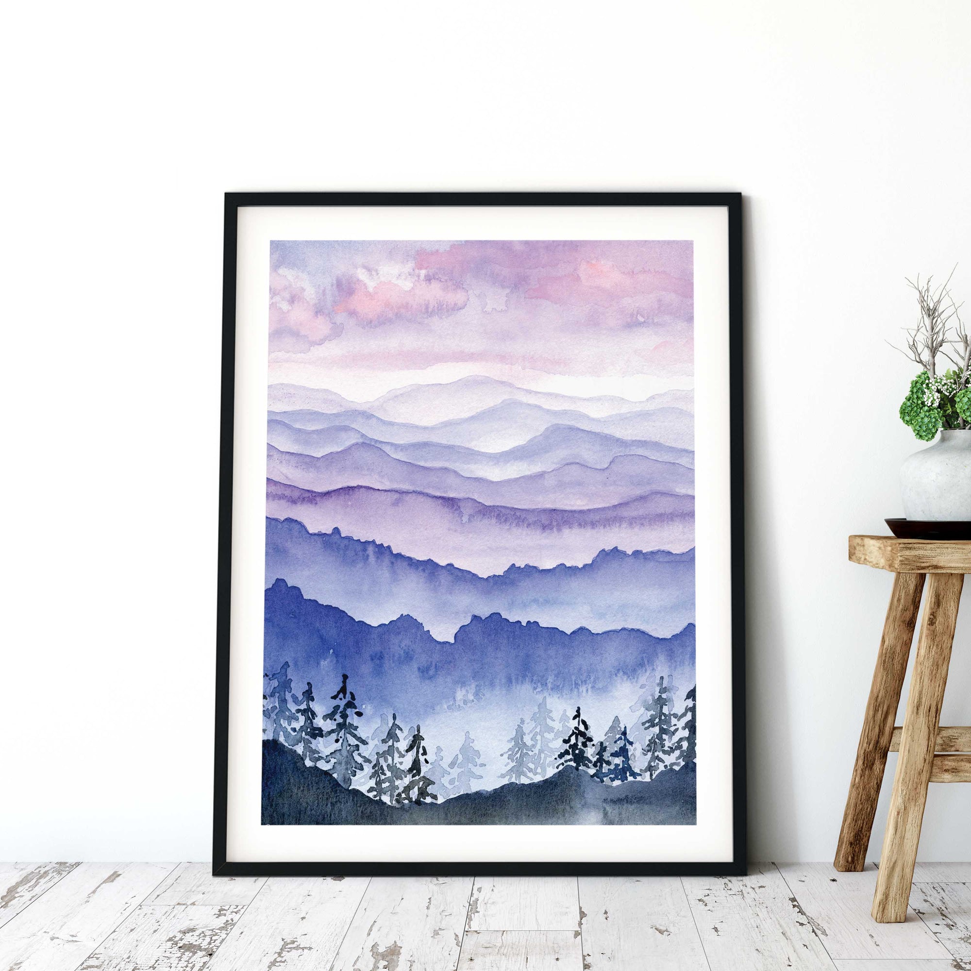 Blue Ridge Mountain Art Print