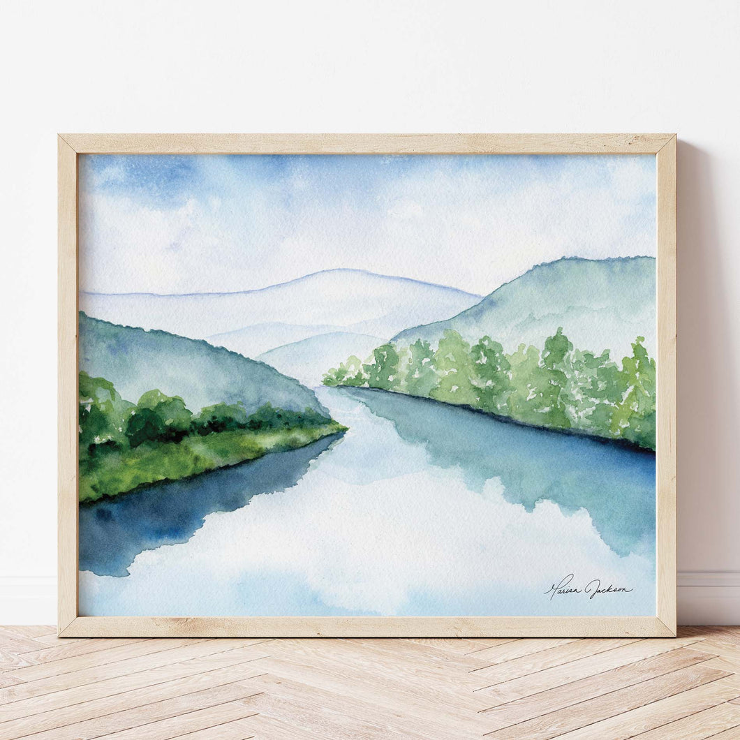 Shenandoah River Valley Art Print