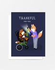 Thankful For You Fox Teacher Card