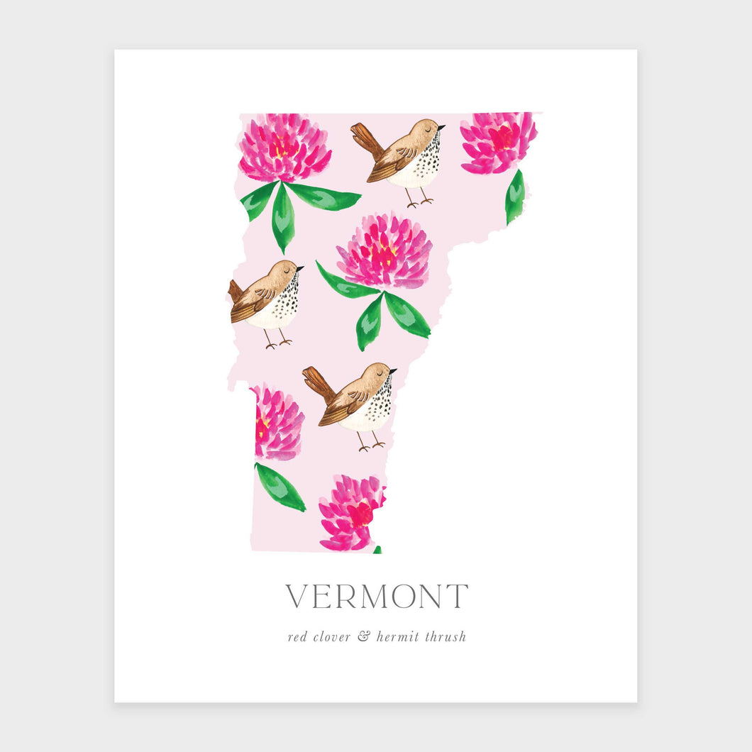 Vermont State Flower Art Print
