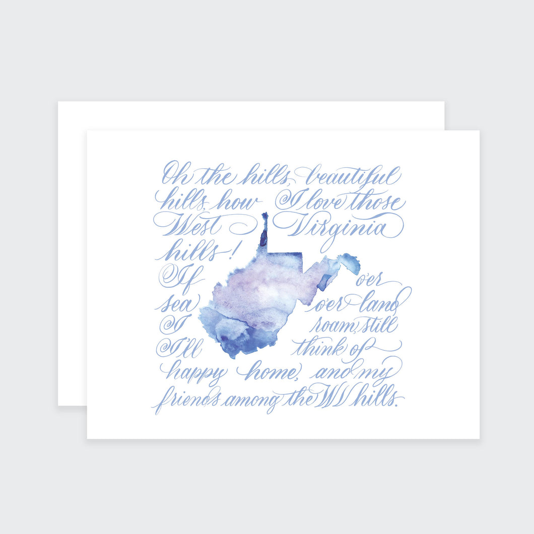 WV State Song Card