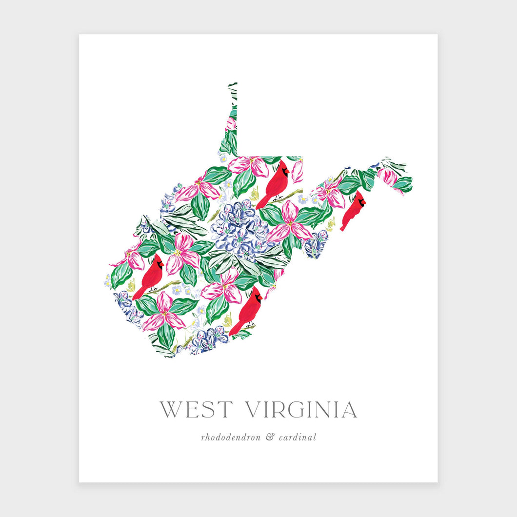 West Virginia State Flower Art Print