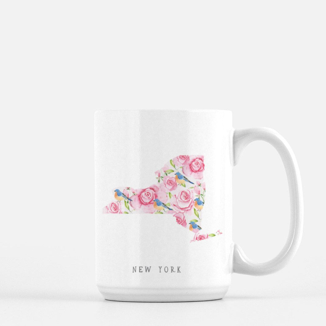New York State Flower Mug