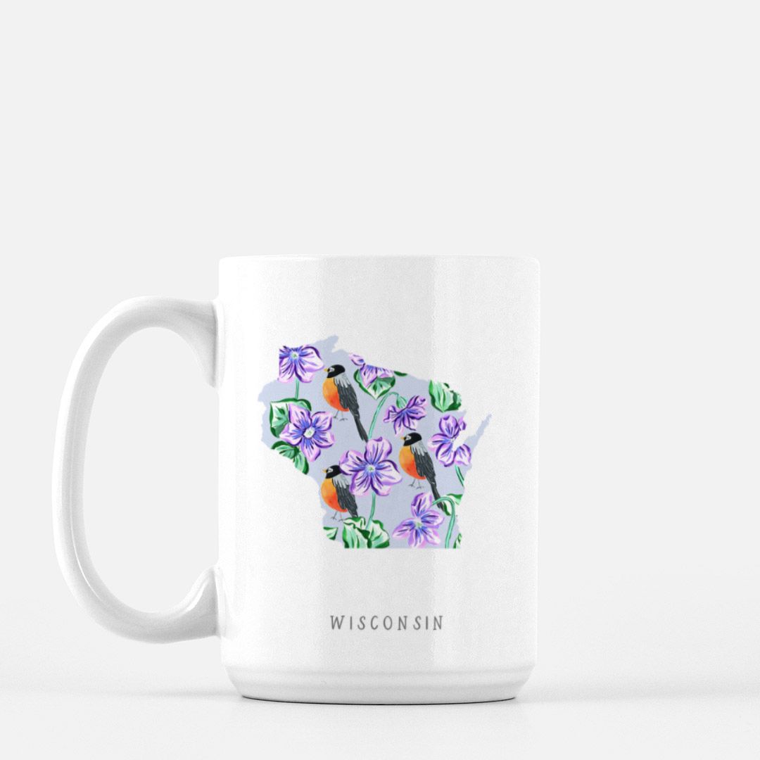 Wisconsin State Flower Mug