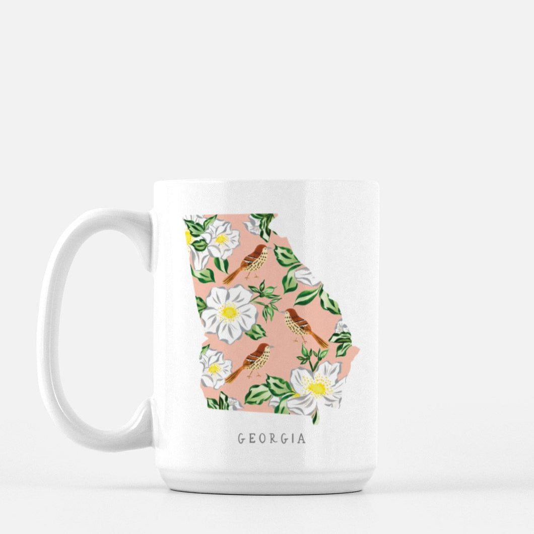 Georgia State Flower Mug